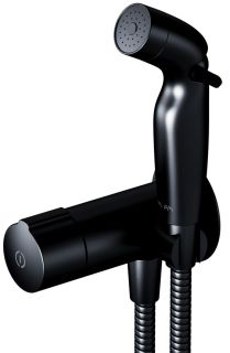 Гигиенический душ со смесителем Am.Pm X-Joy TouchReel чёрный матовый F0H85A522